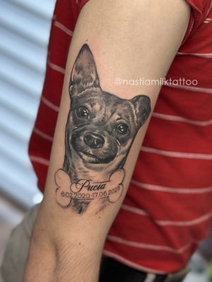 Tatuaż - portret psa